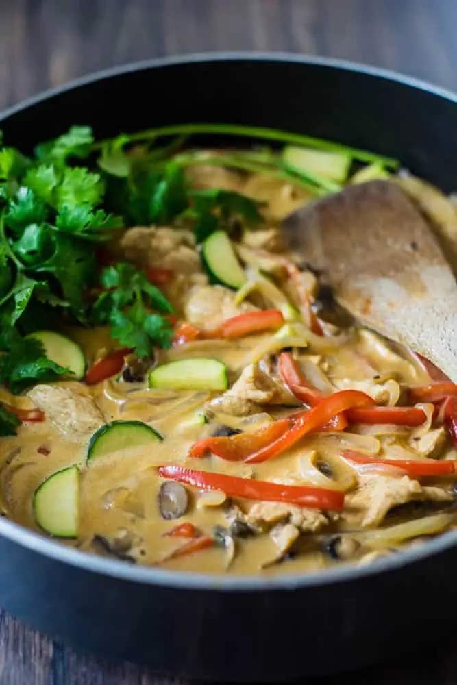 Asian-Style Creamy Chicken and Vegitables