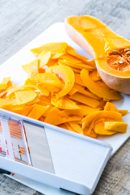 4 Minute Microwave Butternut Squash Chips