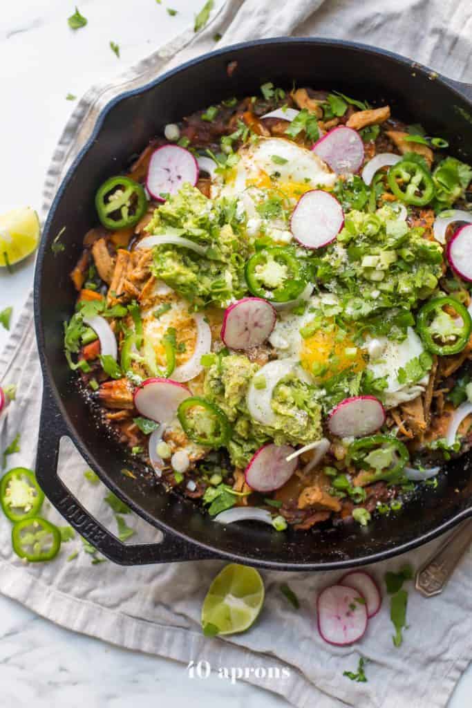 keto chilaquiles with sweet potatoes