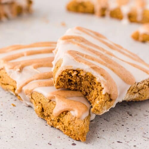 gluten-free pumpkin scones, stacked