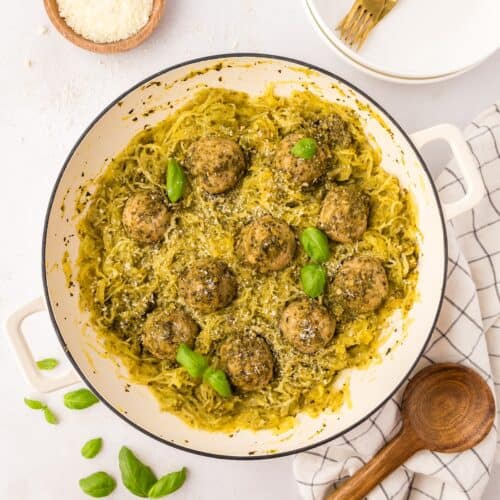 pesto chicken meatballs