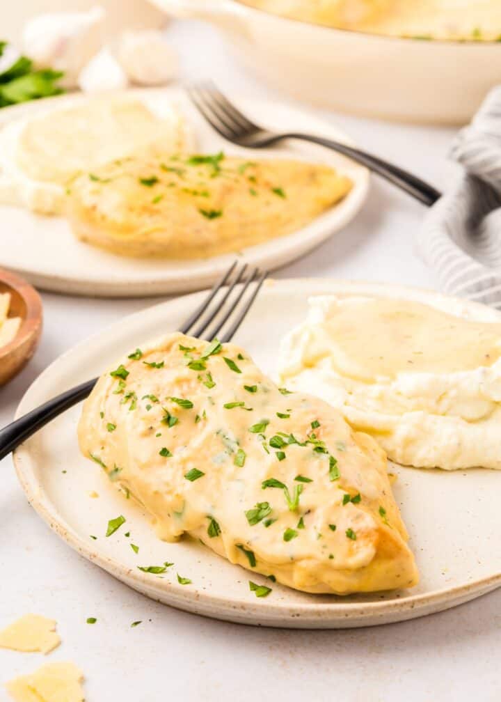 Garlic Parmesan Chicken | Living Chirpy