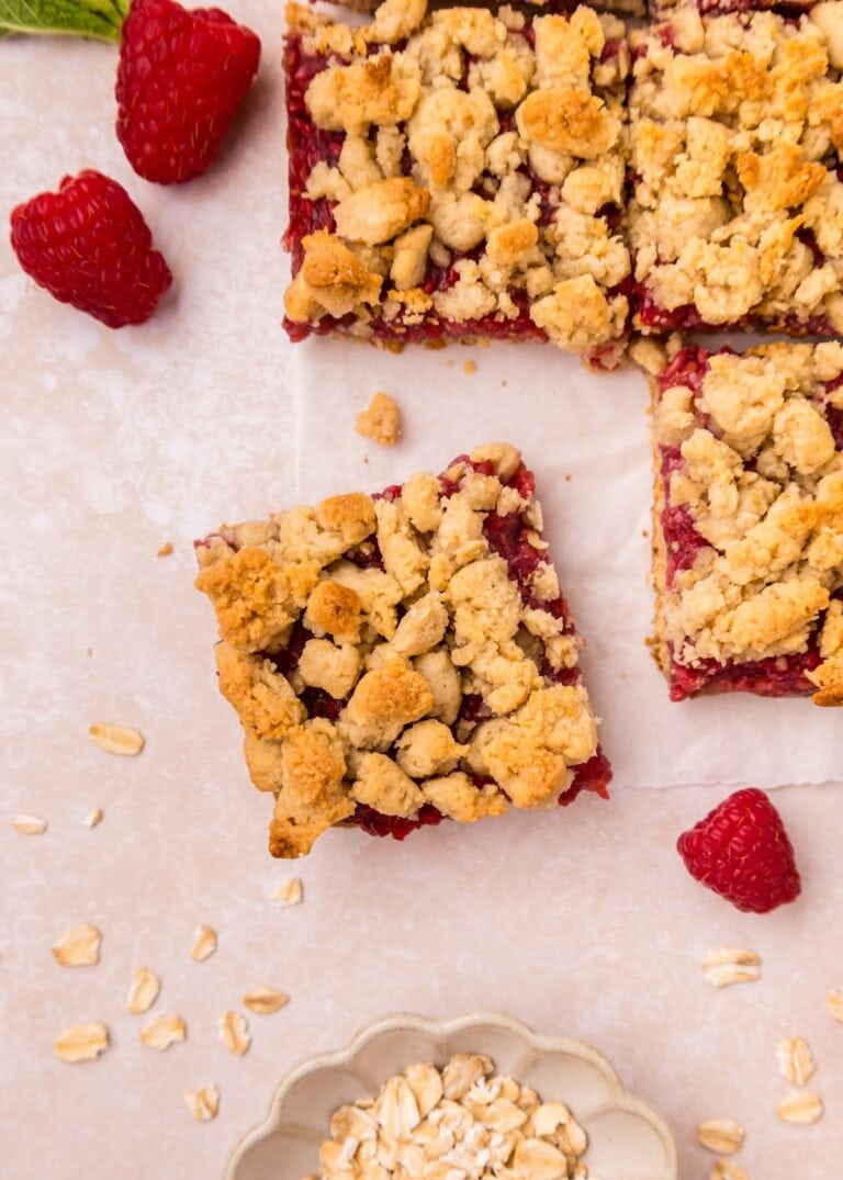 Gluten-Free Raspberry Bars | Living Chirpy