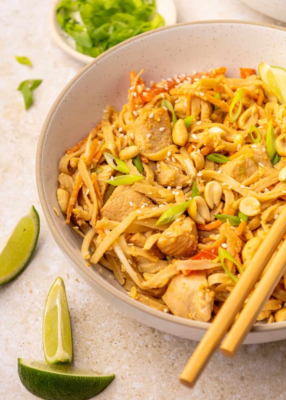 Chicken Pad Thai | Living Chirpy