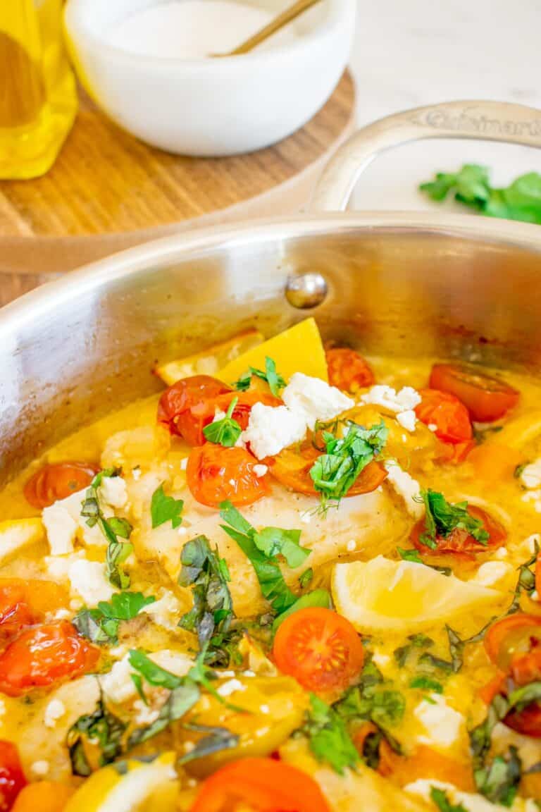 Mediterranean Baked Cod | Living Chirpy